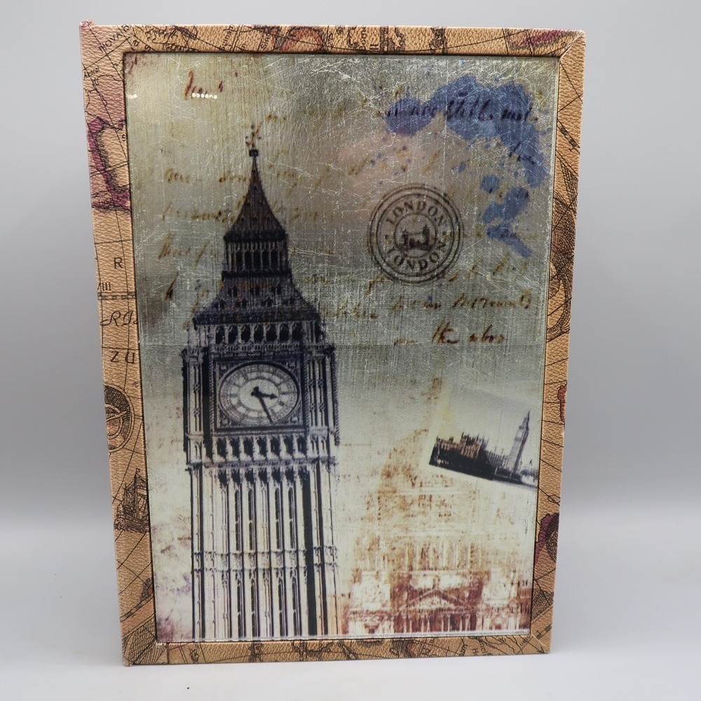 Faux Book Secret Hidden Storage Stash Box Safe Big Ben 12"x8.5"